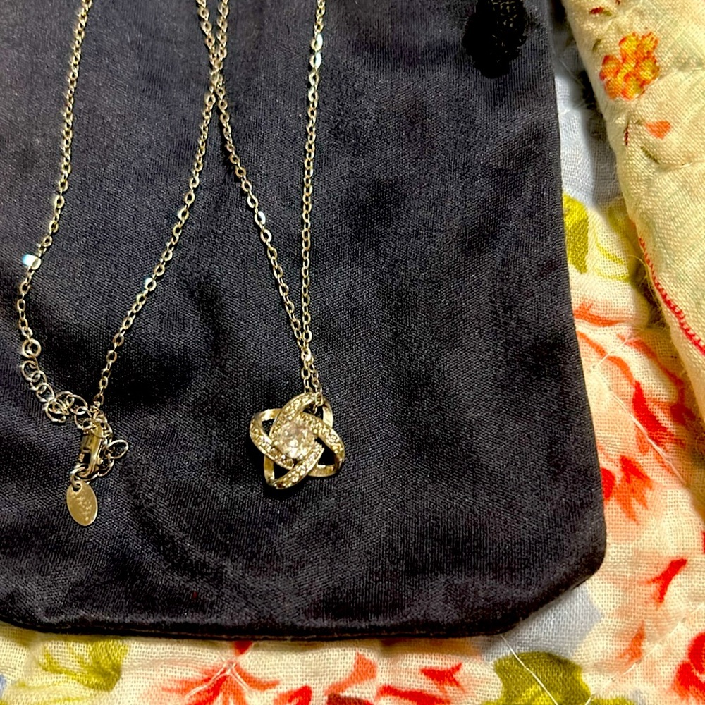 Love Knot Sterling Silver Necklace